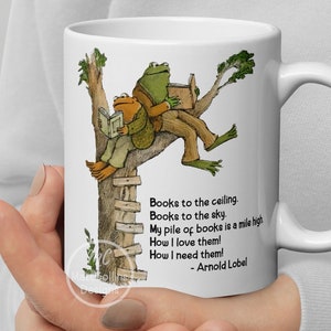 Frog and Toad Mug Book Coffee Mug Book Lover Mug Gift For Friends Teacher Gift Cottagecore Mug Best Friend Gift Merry Christmas Gift