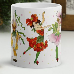 Fairy Tales Mug Flower Fairy Mug Flower Fairies Fairy Flower Elf Mug Fairycore Mug Legend Mug Spring Mug Whimsical Fantasy Mug Fine Art Mug