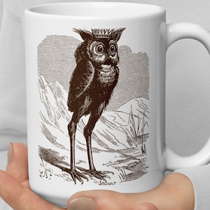 Owl Mug Gothic Demon Mug Occult Mug Prince Stolas Mythological Creatures Medieval Art By Louis Le Breton Medieval Gift Medieval Mug/Tasse