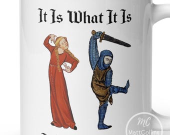It Is What It Is and It's Autism Mug Autism Mug Autism Gift ASD Autism Gen Z Neurospicy Mug Medieval Design Autistic Gift Autism Support
