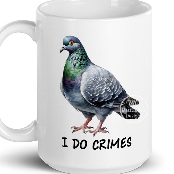 Crime Pigeon Mug Pigeon Racing Mug Pigeon Fancier Present Pigeon Lover Mug/Gift Pigeon Mom/Dad Dove Gift Dove Bird Lover Pigeon Owner Gift
