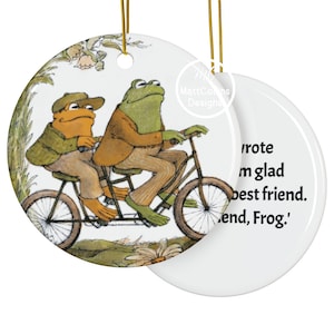 Żaba i ropucha ceramiczna ozdoba Fantazyjna dekoracja żaby, prezent dla przyjaciół wyrażający wsparcie miłości, uroczy świąteczny wystrój