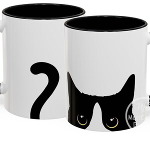 Tuxedo Cat Mug Black Cat Mug Funny Cat Mug/Cup Black Cat Gift Cat Lover Coffee Mug Cute Cat Mug Cat Mom Cat Lover Gift Funny Kitty Mug