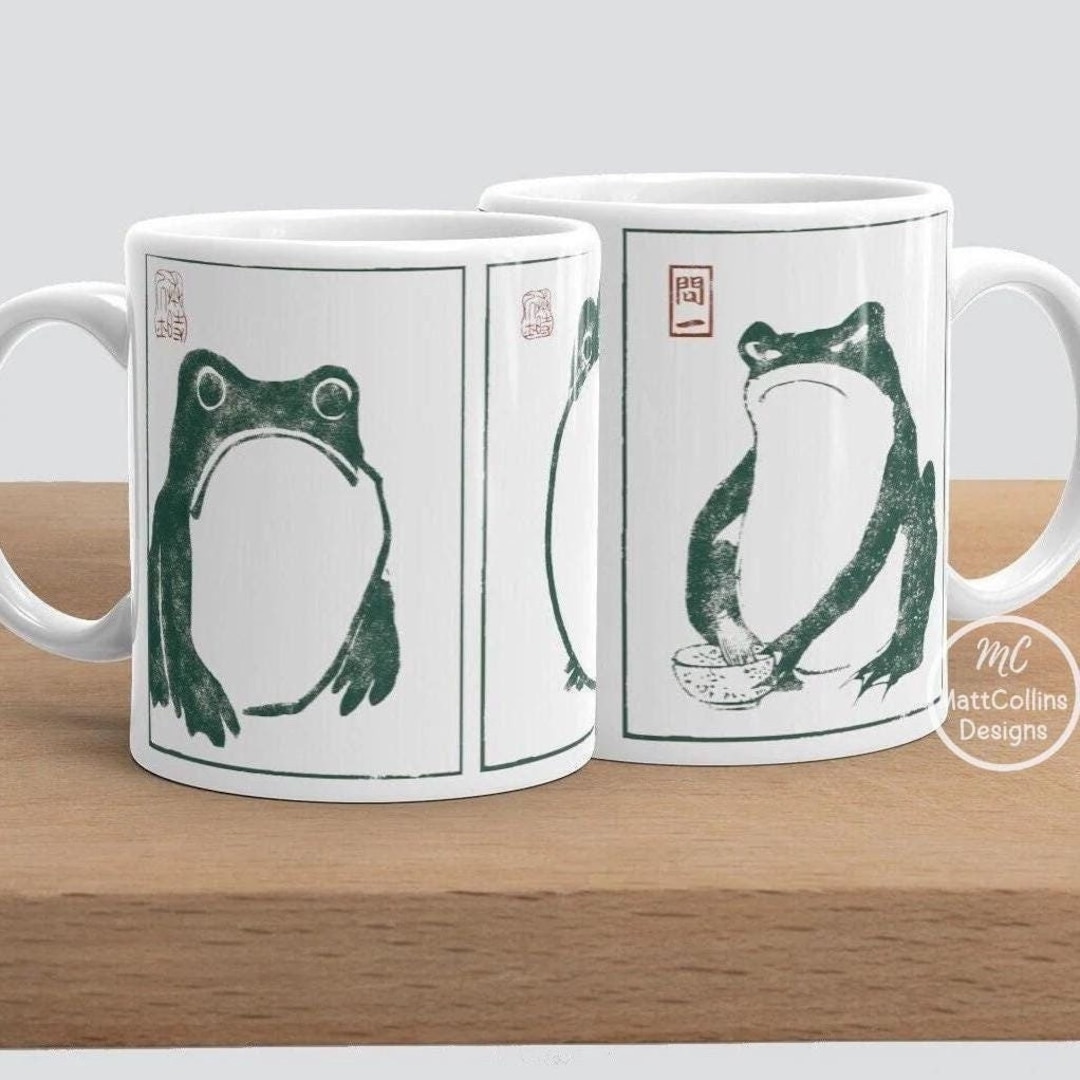 Matsumoto Hoji Mug Frog Mug Toad Wabi Sabi Cottagecore/goblincore Mug ...