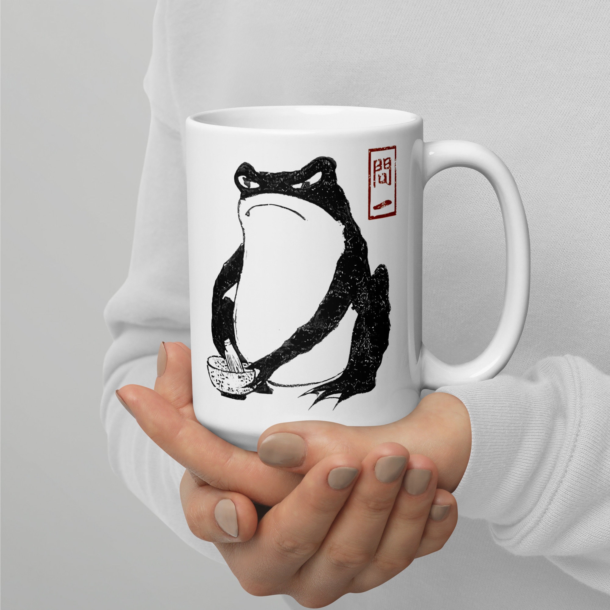 Frog Mug Matsumoto Hoji Mug Toad Wabi Sabi Cottagecore/Goblincore Mug ...