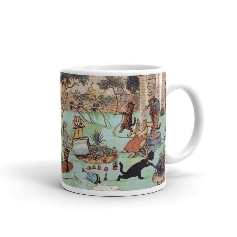 Louis Wain Mug Cat Mug Artist Mug Cat Lover Funny Mug/Cup Coffee/Tea Quality Print Fine Art Antique Art image 2
