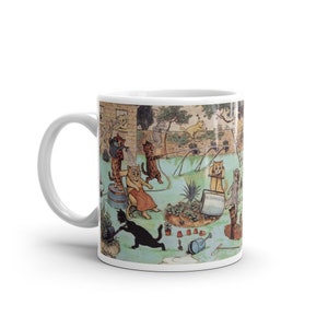 Louis Wain Mug Cat Mug Artist Mug Cat Lover Funny Mug/Cup Coffee/Tea Quality Print Fine Art Antique Art image 4