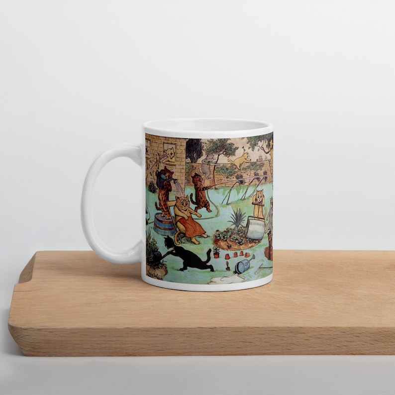 Louis Wain Mug Cat Mug Artist Mug Cat Lover Funny Mug/Cup Coffee/Tea Quality Print Fine Art Antique Art image 6