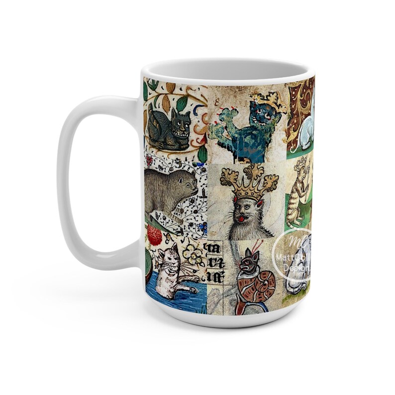 Medieval Cats Mug Renaissance Cats Mug Weird Medieval Cats Mug Funny Medieval Cats Gift For a Cat Mom History Gift Cats Lovers Gift image 12