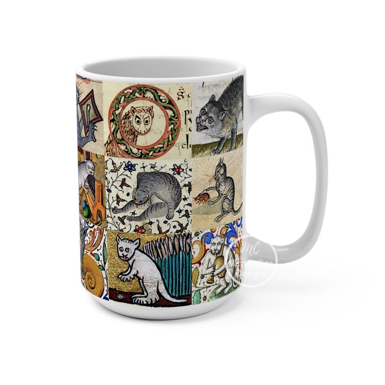 Medieval Cats Mug Renaissance Cats Mug Weird Medieval Cats Mug Funny Medieval Cats Gift For a Cat Mom History Gift Cats Lovers Gift image 14