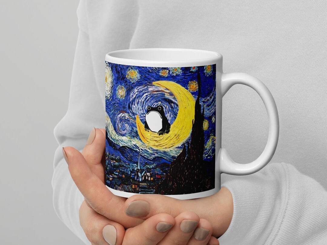 Matsumoto Hoji Frog Mug, Vincent Van Gogh Starry Night Mug, Sad Frog ...