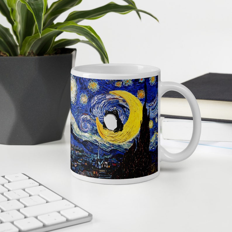 Matsumoto Hoji Frog Mug, Vincent Van Gogh Starry Night Mug, Sad Frog ...