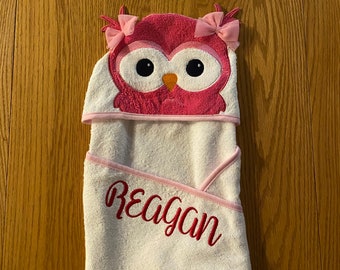 hooded owls towel
