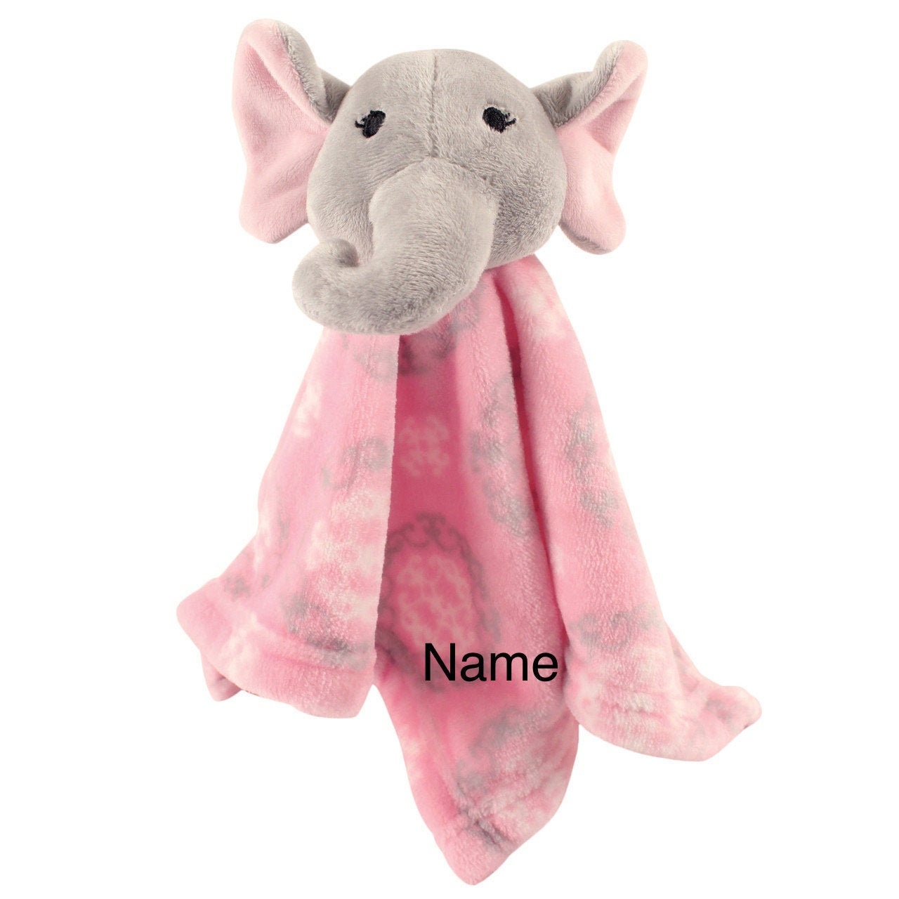 Personalized Embroidered Pink Elephant Security Blanket/ Etsy