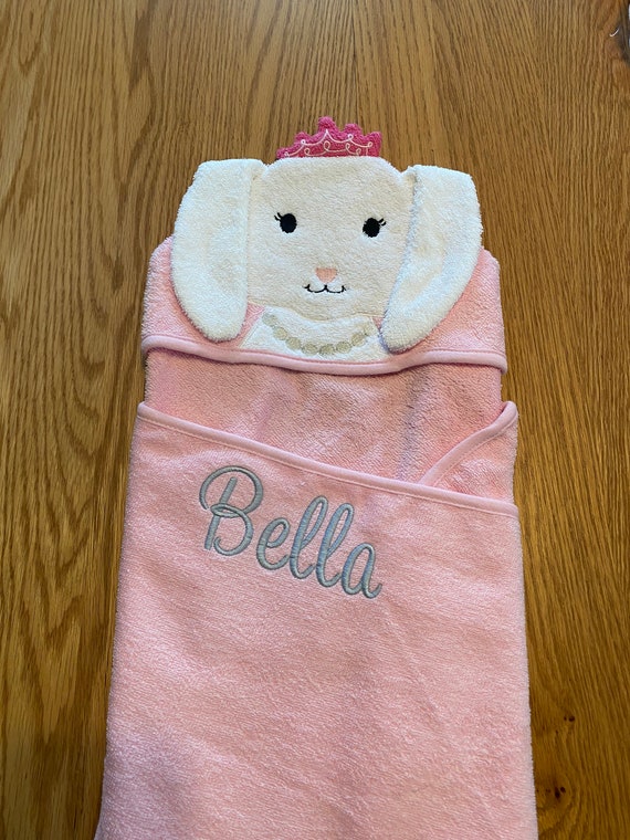 Personalized Hooded Towel Hooded Princes Bunny Towel Hooded | Etsy