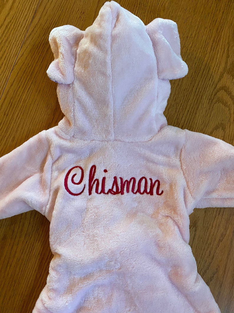 Personalized Hooded Baby Bathrobe/pink Floral Etsy