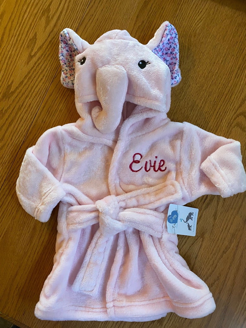 personalised cotton bathrobe