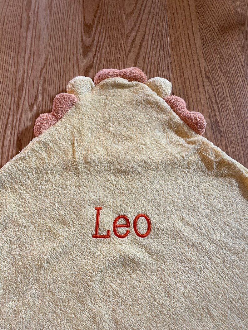 Personalized Hooded Towel Hooded Lion Baby Towel Hooded Etsy