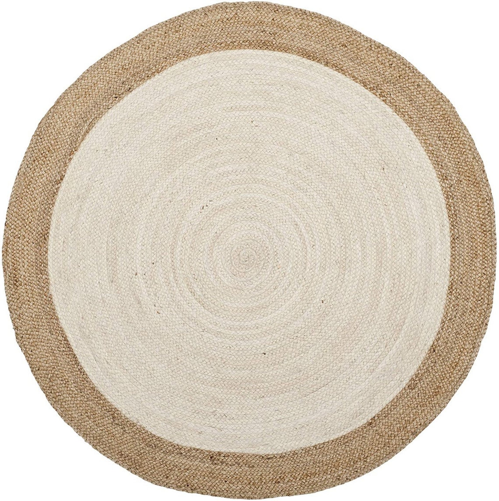7x7 Ft. Round Table Rug In Palm Hemp Rug Area Rug Large Rug Etsy