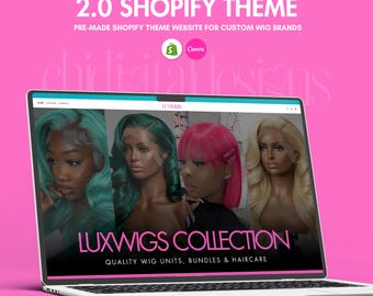 Shopify Theme for Wig Brands | Wig Business Website Design