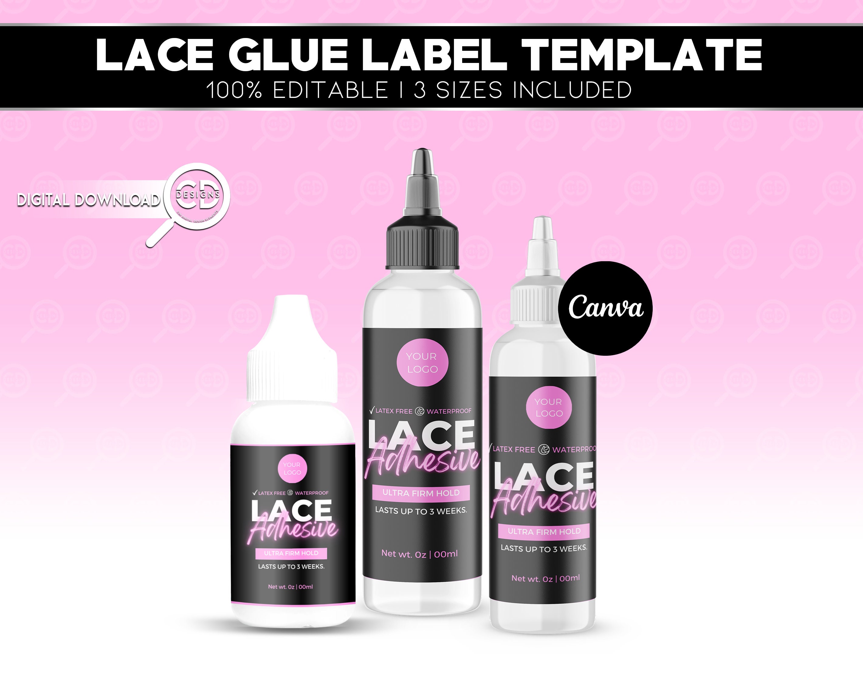 Goiple Wig Glue Hair Glue Lace Glue 2OZ, Waterproof Lace Front Wig Glue for  Wigs, Fast