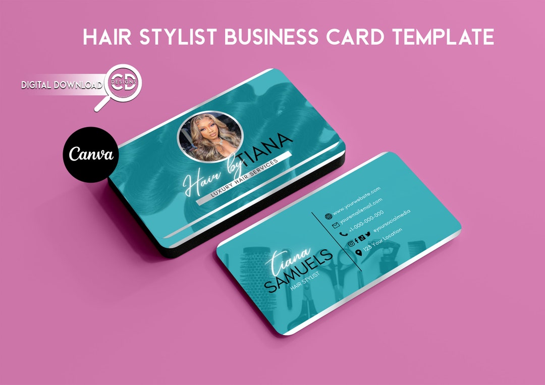 Hair Stylist Business Card Template Hair Business Card Template