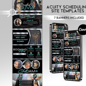 Acuity Scheduling Template Braiding | Braider Acuity Website Template | Braiding Booking Site