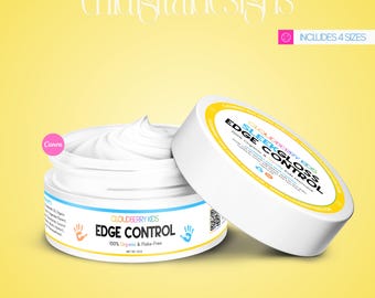Kids Edge Control Label Design Template | Hair Product Label for Kids Hair Brand (Digital Download)