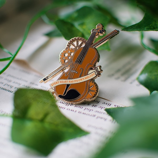 Jem's Violin Enamel Pin