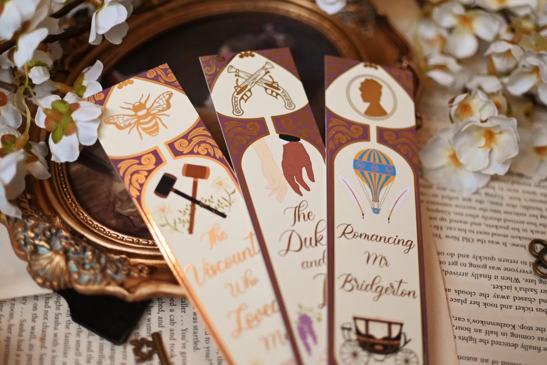 Bridgerton Bookmarks Set or Single - Etsy