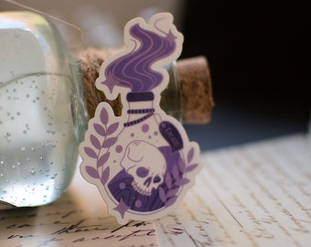 Death Potion Bottle Transparent Sticker