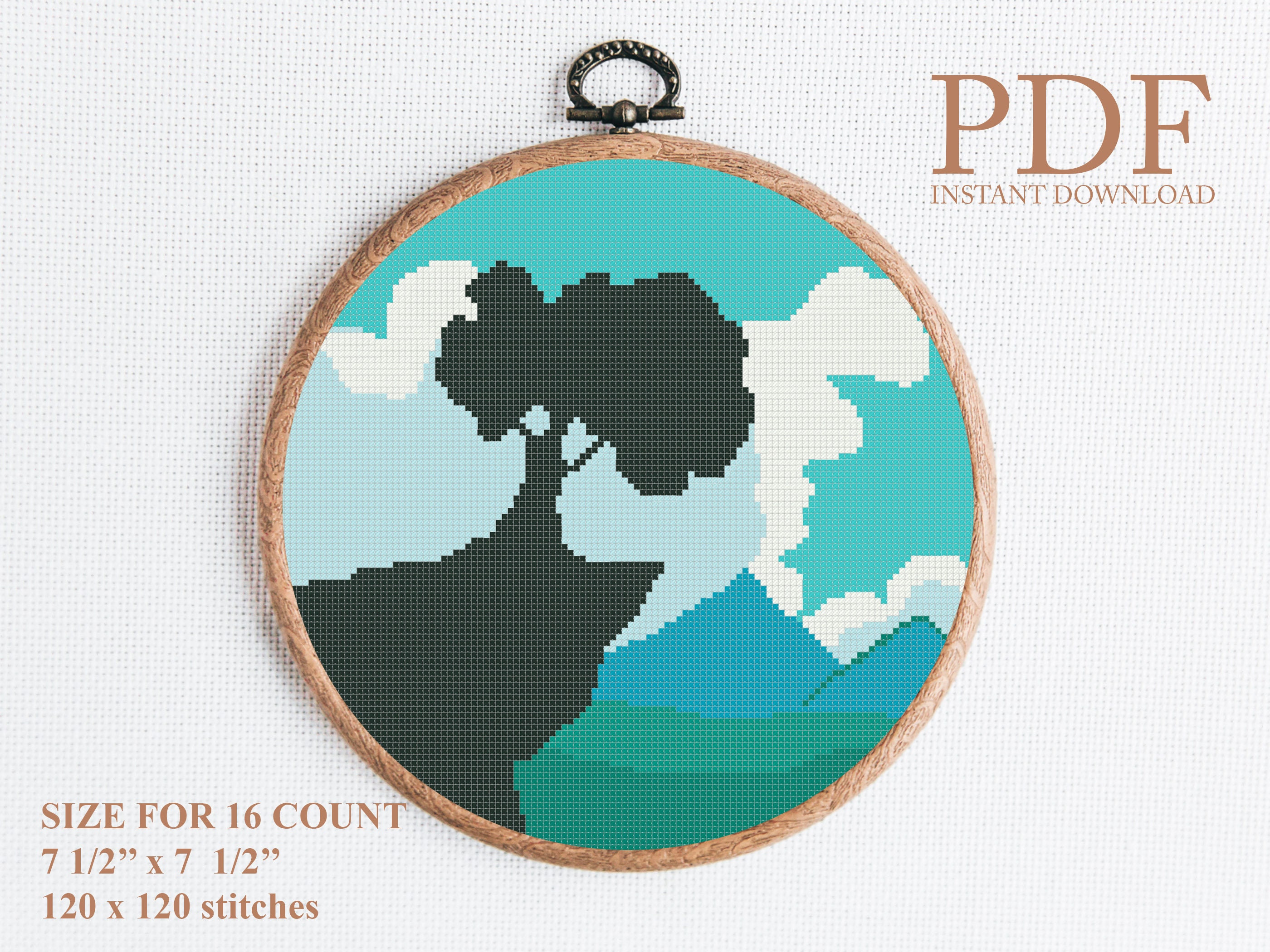 Nature Cross Stitch Pattern Nature Cross Stitch Pattern PDF Etsy