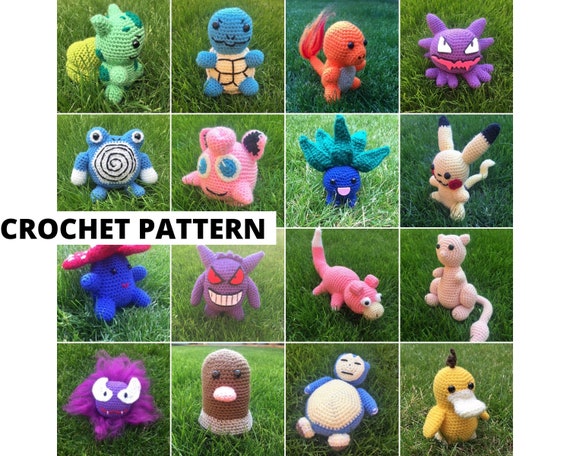 PDF CROCHET PATTERN: Pokémon Crochet Collection Amigurumi