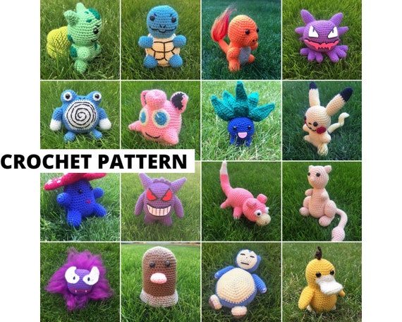 PDF CROCHET PATTERN: Pokémon Crochet Collection  Amigurumi