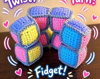 Häkelanleitung für einen Unendlichkeitswürfel | Fidget-Toy | Sensorisches Amigurumi (PDF)