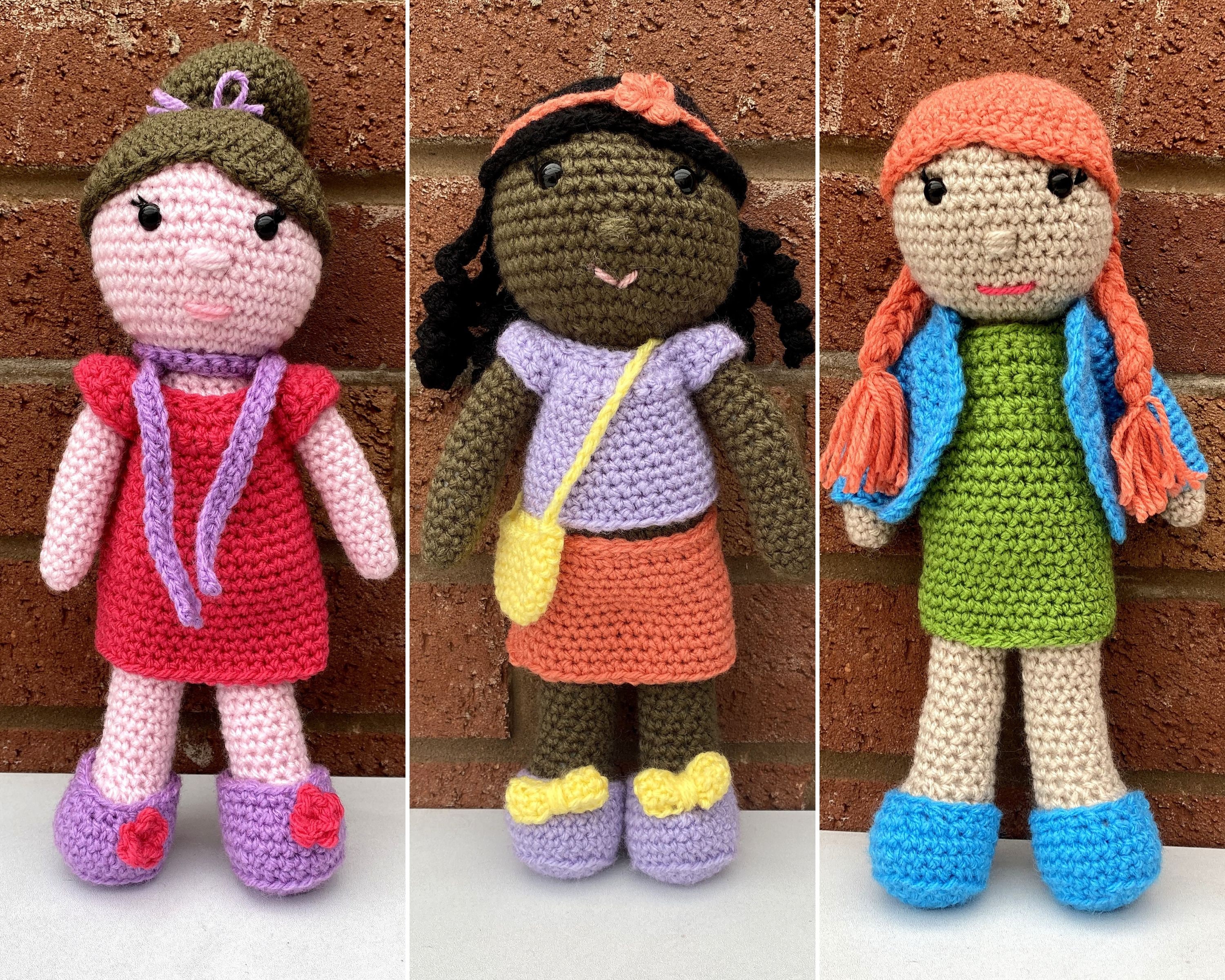 dress up dolls amigurumi crochet patterns Mini Dress up Dolls Amigurumi Patterns Bundle. Pdf Crochet Pattern