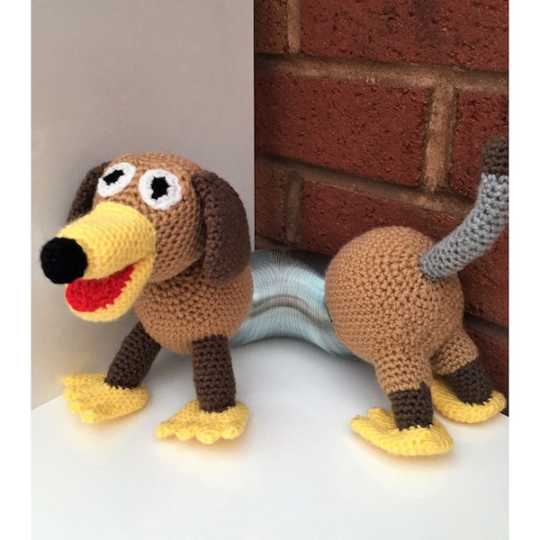 PDF Häkelanleitung | Slinky Dog Häkelanleitung | Spielzeug Amigurumi Muster | Gehäkelte Puppen & Spielzeug | Wurst Hund | Inoffiziell |