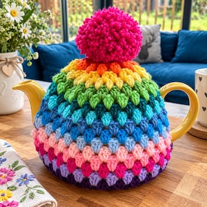 Crochet Tea Cosy Pattern | Teapot Cover PDF | Easy Crochet Tutorial
