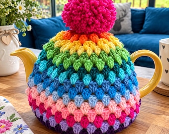 Molde de Crochê para Capa de Bule | PDF para Capa de Bule | Tutorial Fácil de Crochê