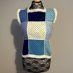 PDF Crochet Pattern | Traditional Granny Square Vest | Crochet Vest | Granny Squares | Crochet Clothes | Funky Clothes | Crochet Pattern