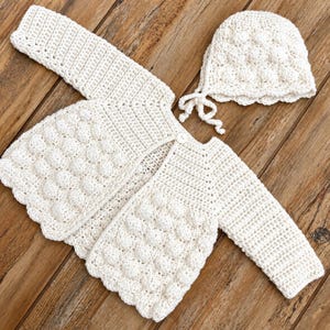 Crochet Baby Cardigan Pattern | PDF | Shell Stitch Tutorial | Easy Crochet