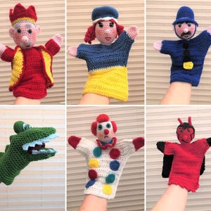 PDF Crochet Pattern | Punch and Judy Hand Puppets | Crochet Pattern | Crochet Puppets | Hand Puppets | Crochet Dolls and Toys |
