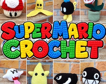 12 Super Mario Crochet Patterns – Amigurumi Characters & Items PDF