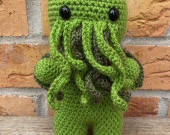 PDF Crochet Pattern | Cthulhu Crochet Pattern | Cthulhu Plush | The Call of Cthulhu | H.P. Lovecraft | Amigurumi Pattern | Cosmic Entity |