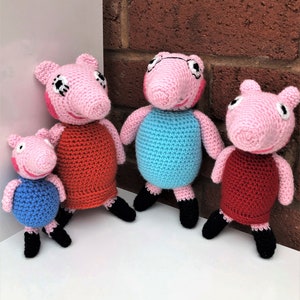 PDF Crochet Pattern | Peppa Pig Crochet Patterns | Amigurumi Pattern | Peppa Pig | Crochet Dolls and Toys | Crochet Pig Family | Unofficial