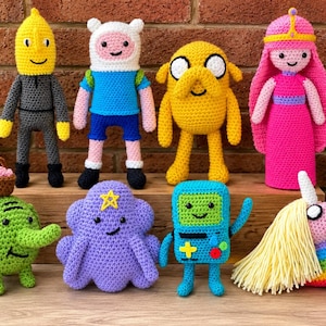 Adventure Time Crochet Pattern Bundle | 8 Amigurumi Characters PDF
