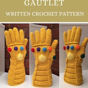 Infinity Gauntlet Crochet Pattern | Avengers Superhero Glove | PDF Pattern, amigurumi pattern,