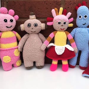 Schema uncinetto PDF / Schema uncinetto "4 In The Night Garden" / Schema amigurumi / Bambole e giocattoli all'uncinetto