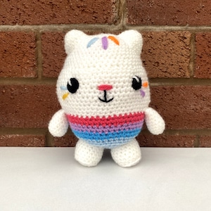 PDF Häkelanleitung | Cakey Cat Häkelanleitung | Gabbys Puppenhaus | Amigurumi-Muster | Leicht zu häkeln