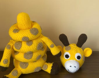 Giraffe Ring Stacker Crochet Pattern | Amigurumi Toy | PDF Download